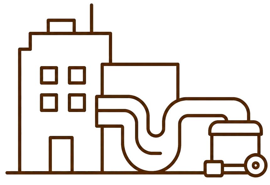 Commercial air duct cleaning service icon for Richmond TX businesses