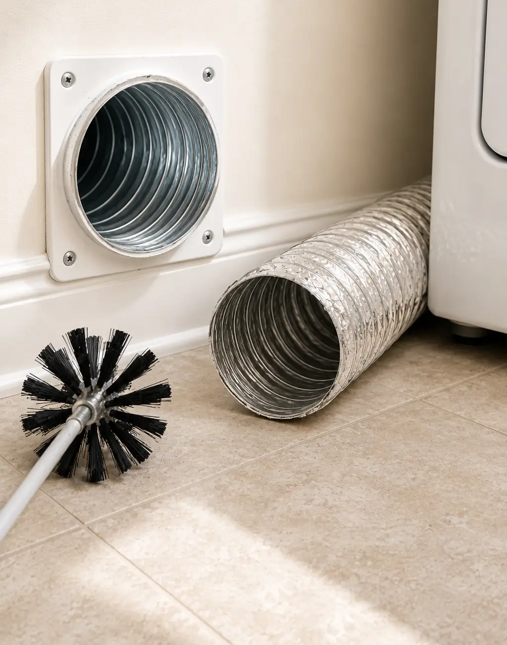 Dryer vent airflow testing after professional cleaning in Richmond TX