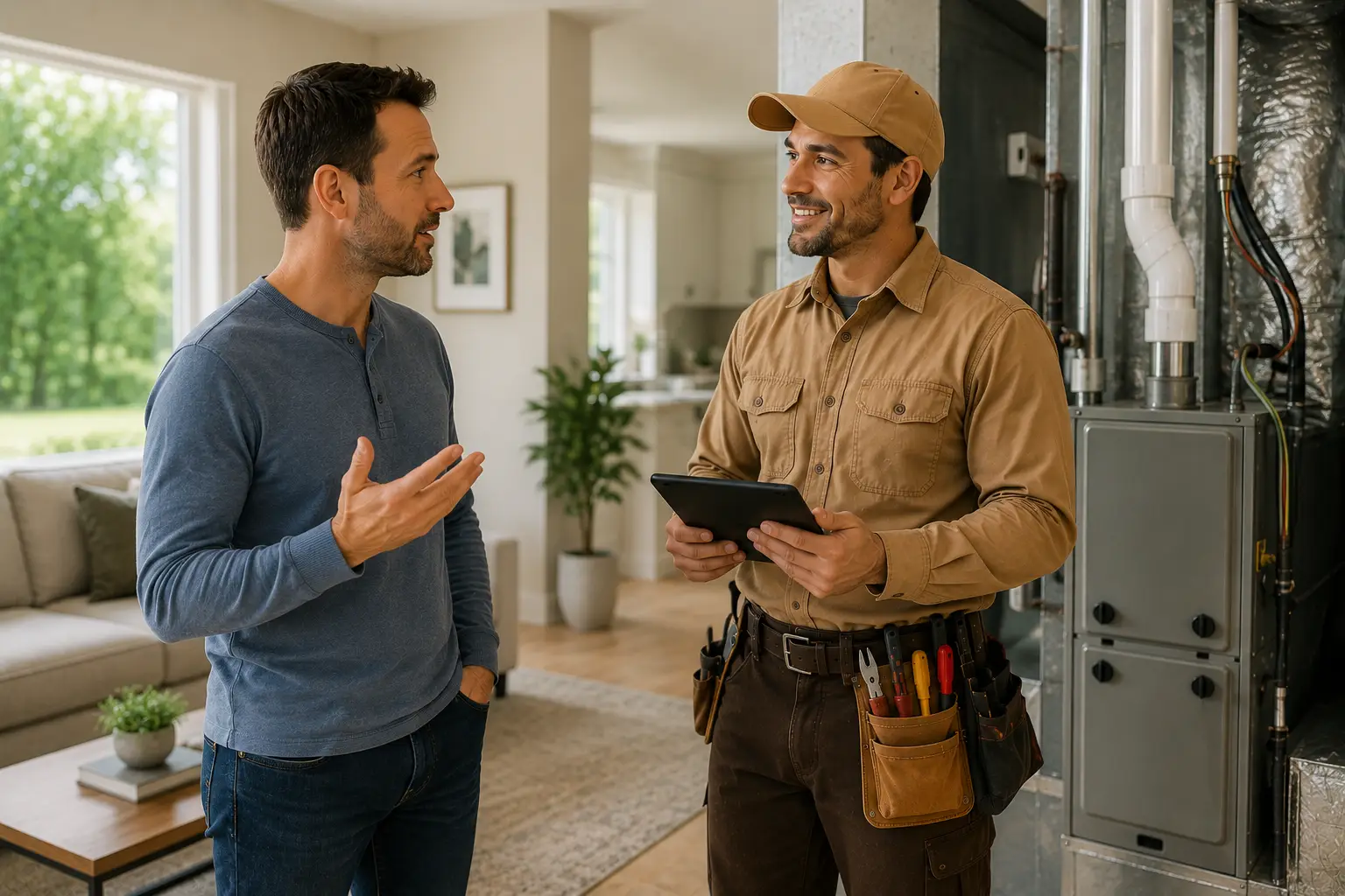 Professional air duct cleaning technician improving indoor air quality in Richmond TX